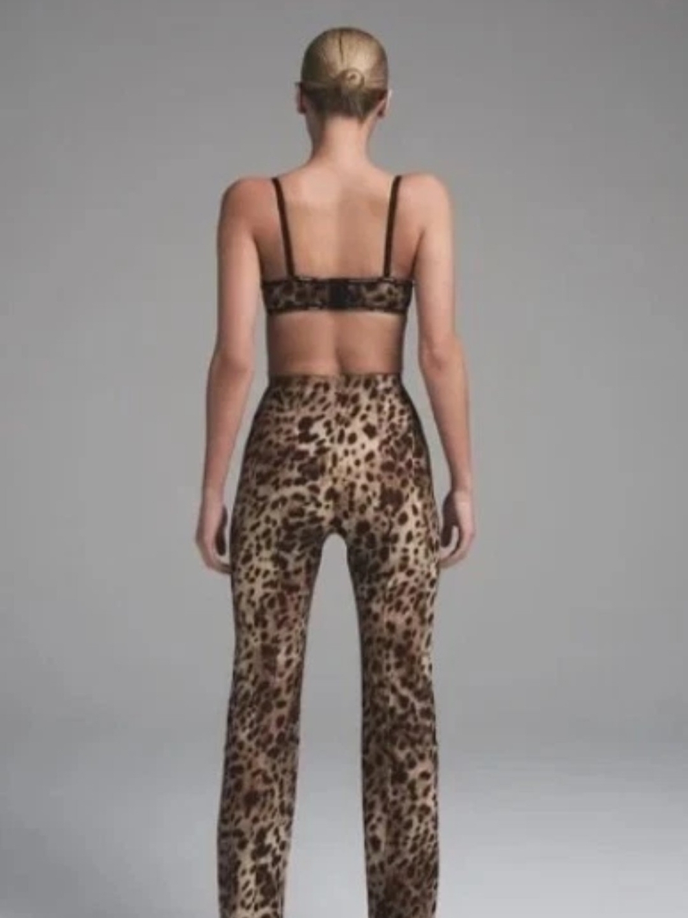 Dolce And Gabbana X Skims Cotton Rib Pants Size Medium - Picture 2 of 5